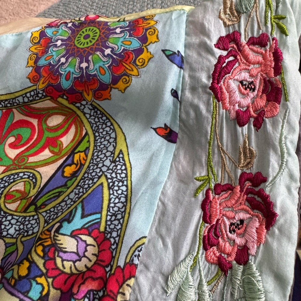 Johnny was silk reversible kimono XL - Picture 5 of 9